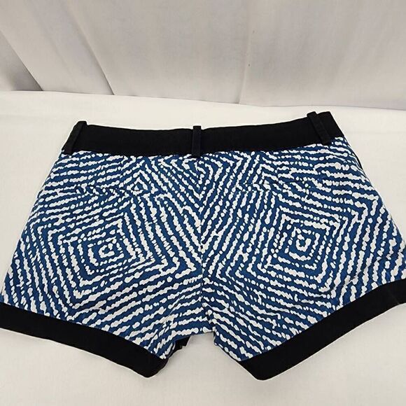 JCrew Y2K Geometric Blue Women's Shorts Size 0 - Picture 2 of 9